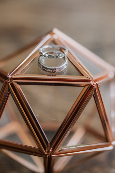 Wedding bands rings triangles