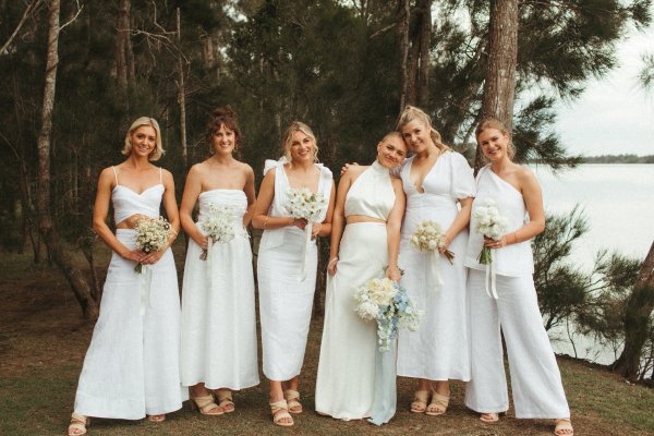 White Linen bridesmaids dresses, linen bridesmaids dress, linen bridal party, eco-friendly bridesmaids dress, summer, bridesmaids dress