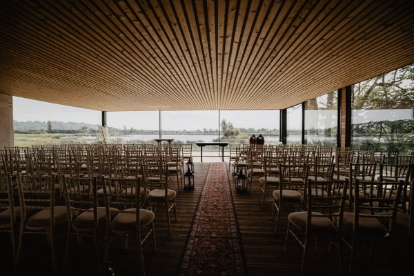 Dark image of guests seating area