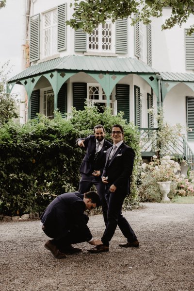 Groom and groomsmen