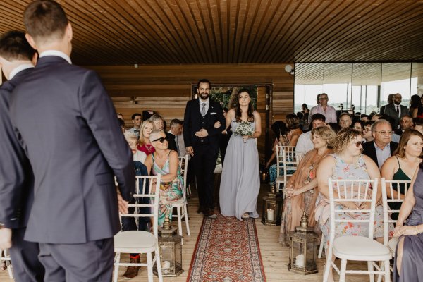 Bride and father enter ceremony