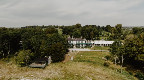 Exterior wedding venue shot