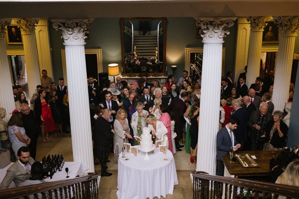 Group shot atmosphere wedding