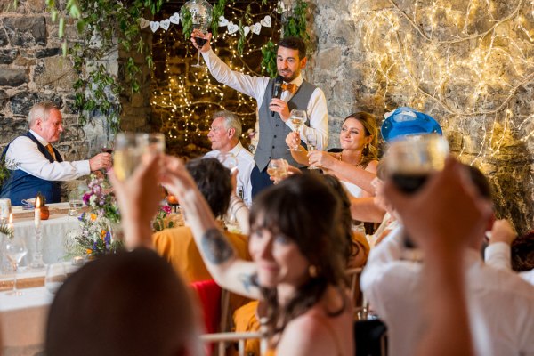 Groom giving speech