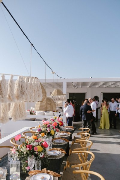 Guests in dining room