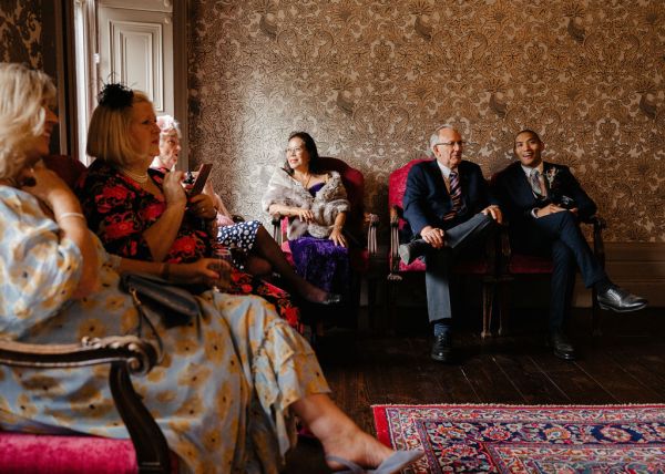 Interior guests seated