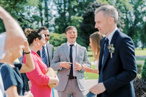 Groom and guests