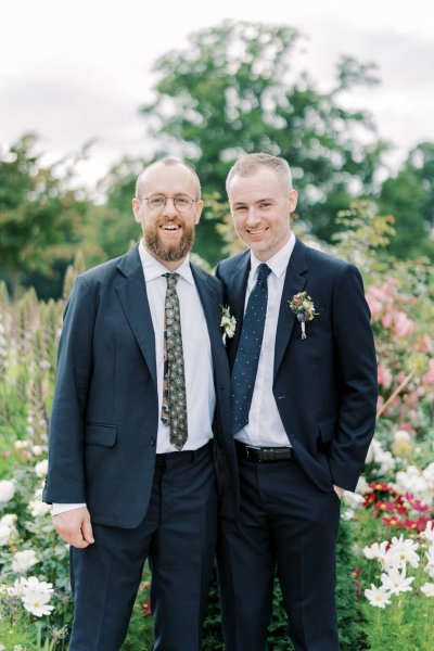 Groom and groomsman