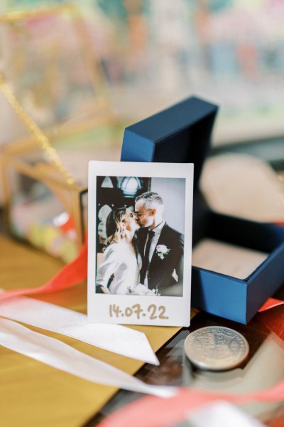 Photo frame polaroid and ring/jewelry box