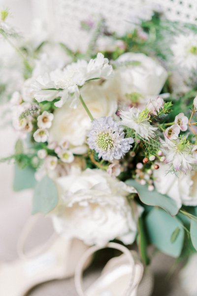 Up close flower bouquet detail