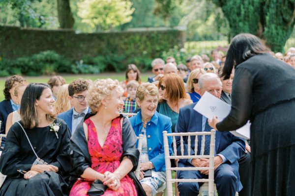 Guests seated during ceremony