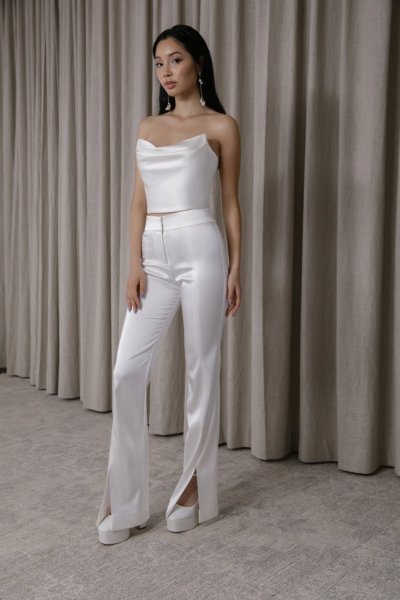 Katherine Tash 2022 RTW Bridal Collection Dove Top Pant