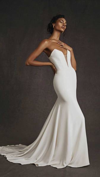 Katherine Tash Fall 2022 Jane silk wedding gown/dress