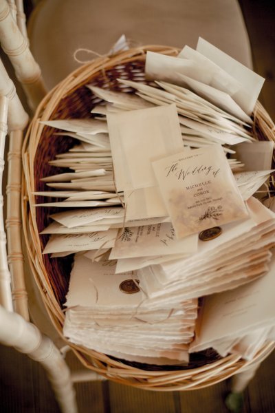 Letters in basket