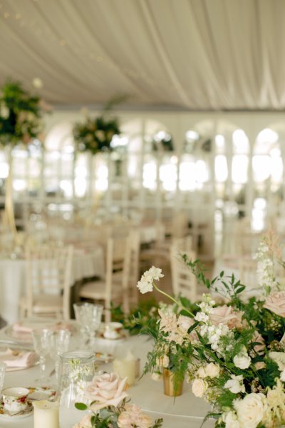 Flower focus interior dining room detail