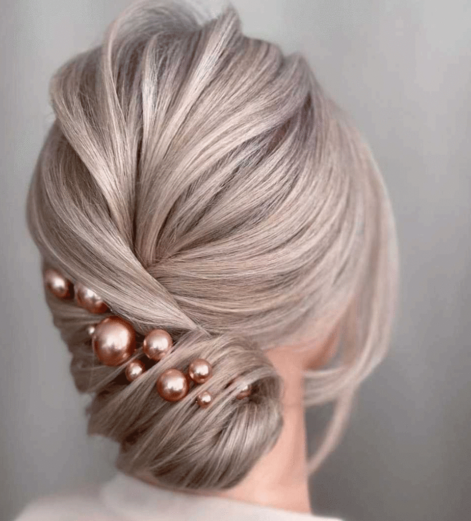 pearl bridal hair