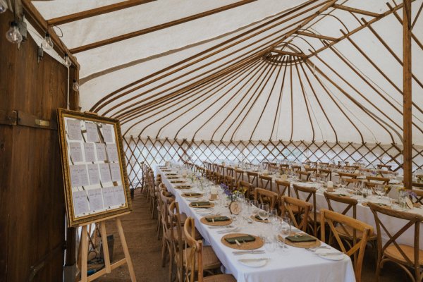 Interior tent marquee decor