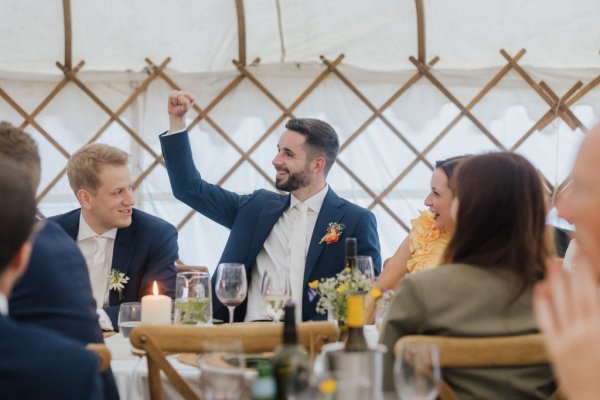 Groom during speech