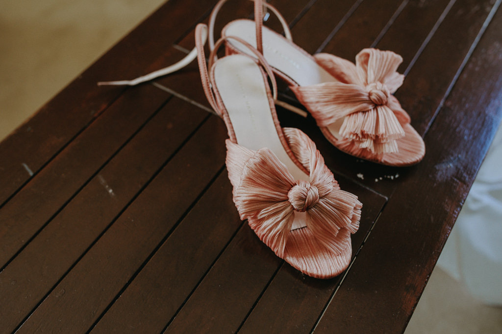 pink bridal shoes