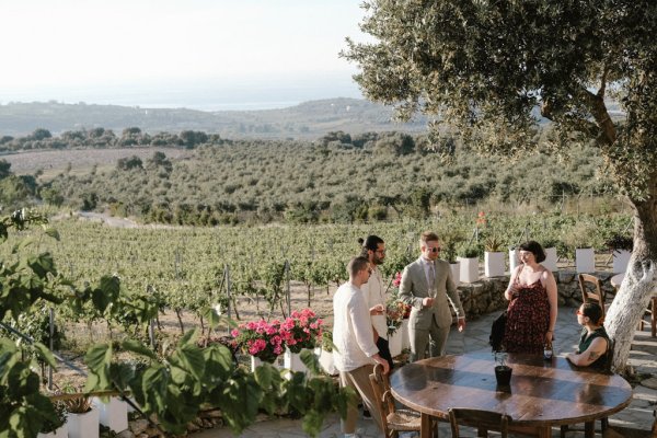 Guest atmosphere landscape on cliff mountain balcony setting