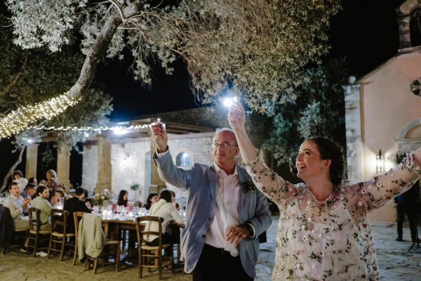 Bride and father