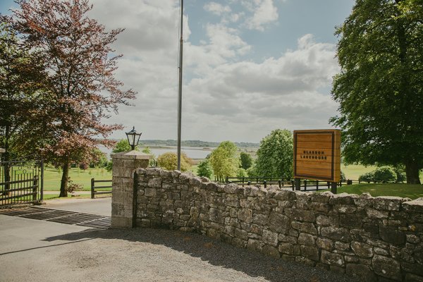 Exterior wedding venue gate