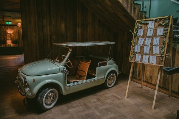 Golf caddy car menu details dining room