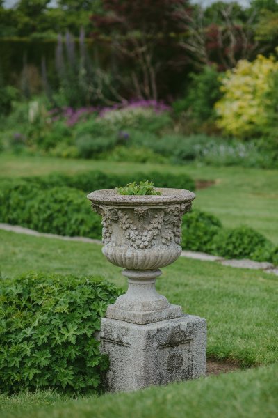 Killruddery manor house detail and garden