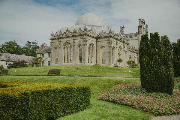 Killruddery manor house detail and garden