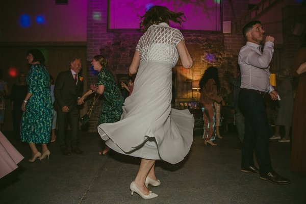 Guests dancing on dancefloor