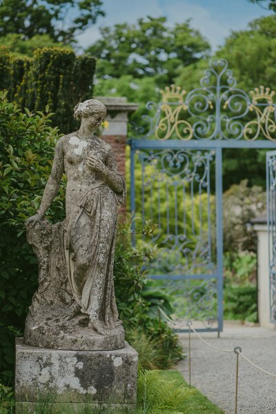 Killruddery manor house detail and garden