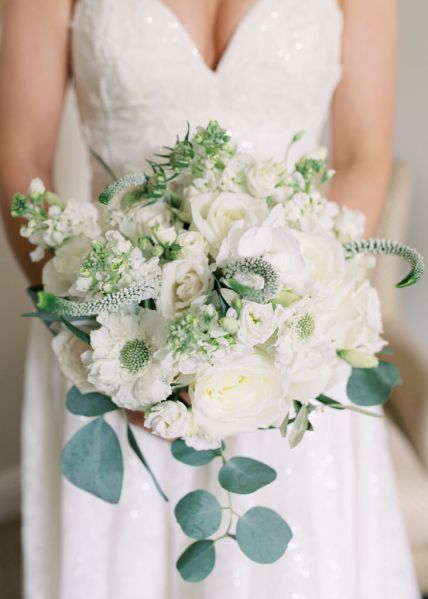 Flower roses white bouquet detail