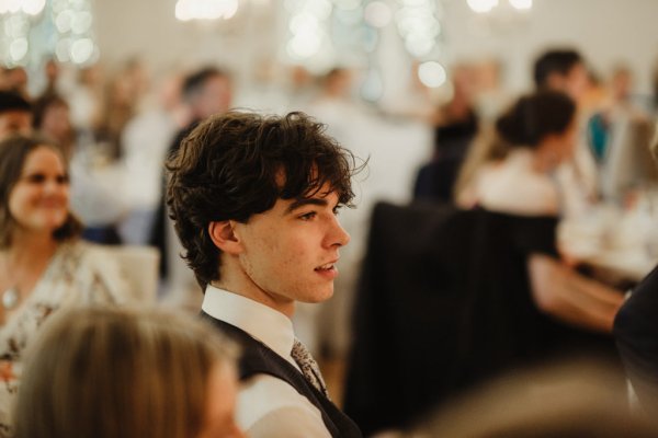 Waiter wearing suit