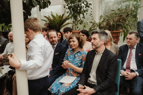 Guests in audience man and woman