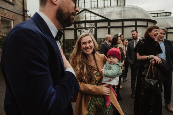 Mother holding baby woman