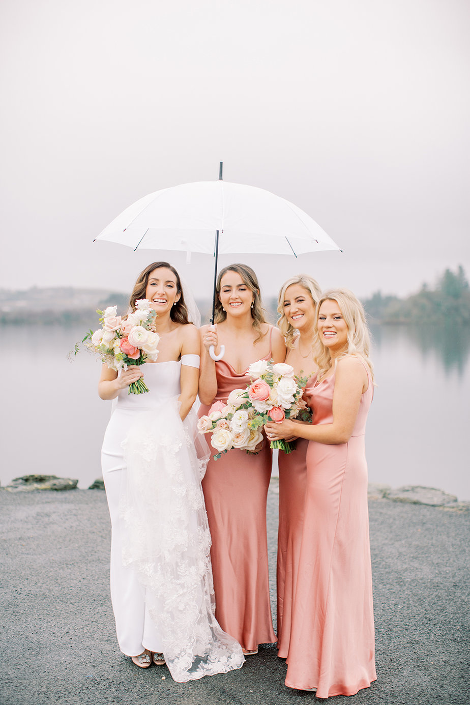 bridesmaids raining