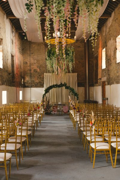 Empty seating area ceremonial room guests