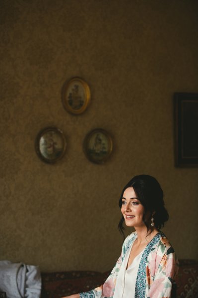 Bride getting ready