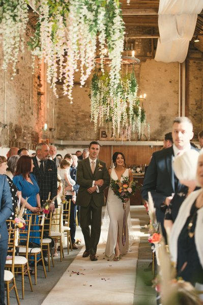 Brother walks bride down the aisle