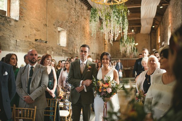 Brother walks bride down the aisle