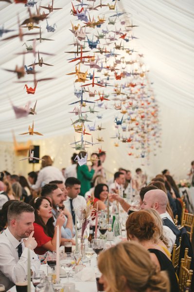 Dining room atmosphere shot with guests