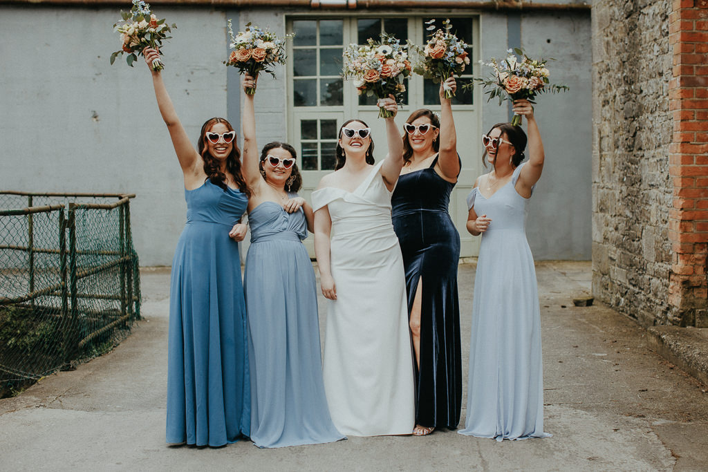 blue bridesmaid dresses