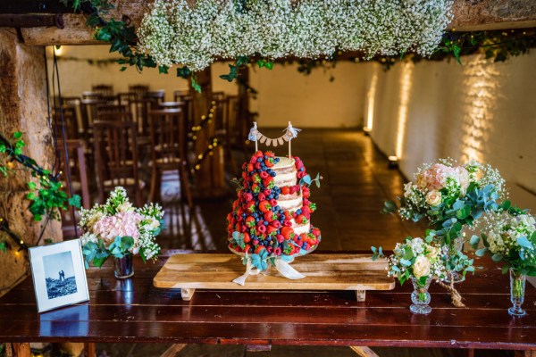 Flowers red on table setting