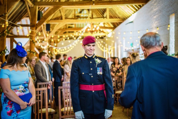 Groom waiting for bride