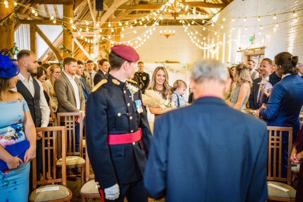 Groom waiting for bride