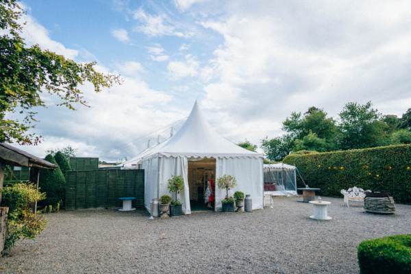 Marquee tent exterior shot