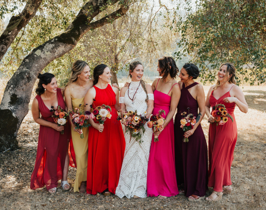 mix and match bridesmaid dresses