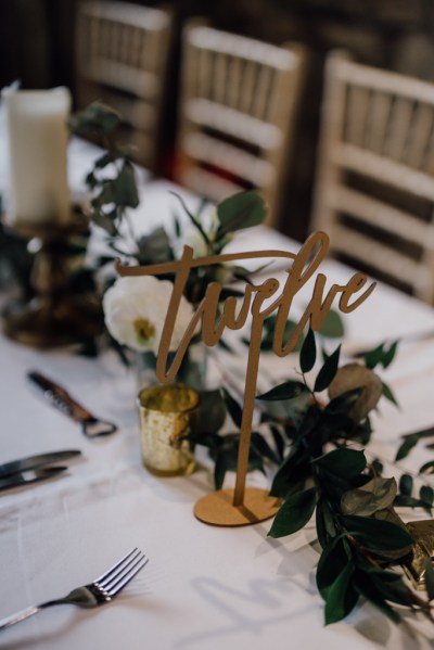 Table twelve sign