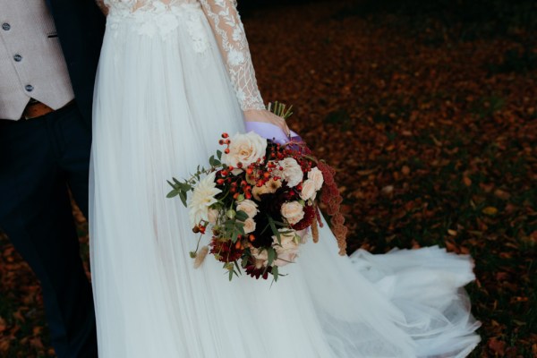 Close up of bouquet flowers roses