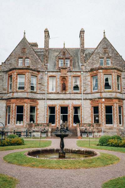 Exterior view of wedding venue house home